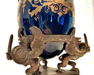 Castillian Cobalt Blue & Gold Faberge Egg