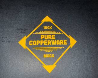 Pair of Pure Copper Moscow Mule Mugs with Brass Handles