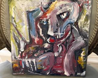 Acrylic Painting "Devils Breakfast" by Michal Loudal