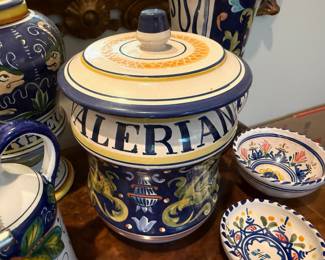 L'Antica Deruta Italian Pottery Canister