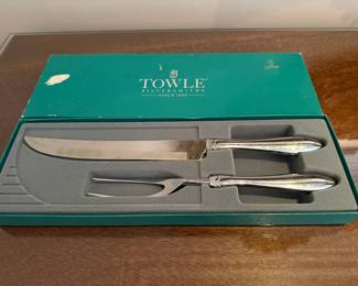 Towle Silversmiths Carving Knife & Fork