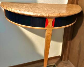 Art Deco Style Demilune Console Table