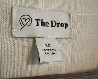 The Drop White Tank Top Dress – Size 2X