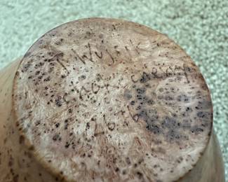 Choke Cherry Wood Vase – Signed J. Wujsik