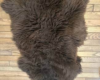 Skye Skins Brown Sheep Skin Fur Rug