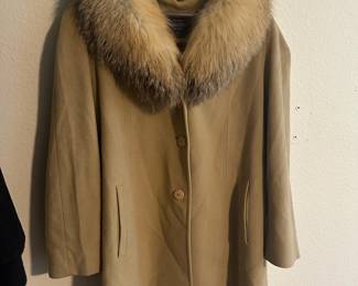 Bella Bicchi Tan Angora and Wool Women's Coat