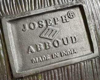 Joseph Abboud Cast Aluminum and Pewter Serving Platters
