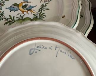 Lallier a Moustiero Porcelain Plate & Bowl Set