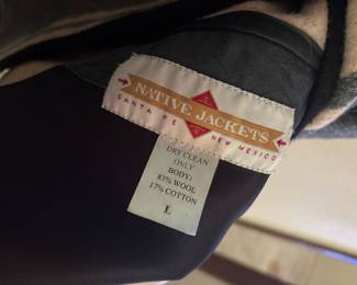 Native Jackets Wool Blend Jacket – Size Large