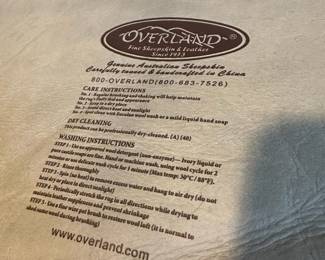 Overland Black Sheepskin Fur Rugs