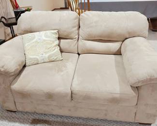 tan loveseat