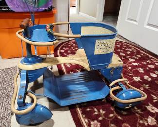 vintage children's play seat