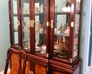 chinoiserie china cabinet