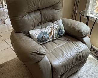 Leather recliner