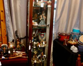 Stop at the Indian corner of the Sale. All New Mexicao and from Taos area. Some great sterling belt buckles with stones. 