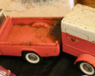 Vintage U-Haul Truck and Trailer 