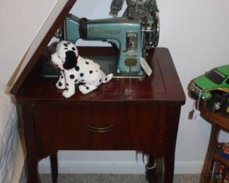 The sewing machine works 
