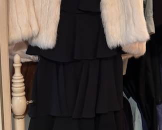 white rabbit shoulder cape