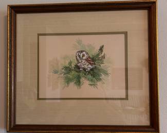 Greer watercolor owl