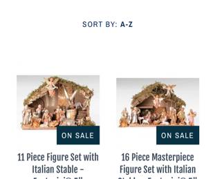 FONTANINI nativity scenes (if purchased new) Ours has many many more pieces!