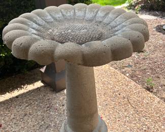 CONCRETE BIRD BATH