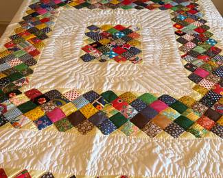 hand made quilt, queen size