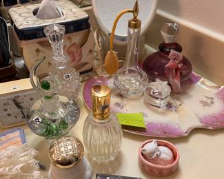 Pretty perfume bottles