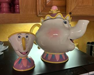Mrs. Potts and Chip music boxes