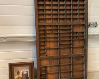 Antique Typesetter Drawer