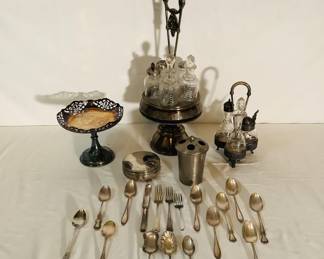 Silver Plate Condiment Servers