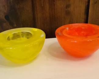 Kosta Boda Art Glass Bowls