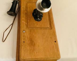 Antique Kellogg Wall Mounted Phone