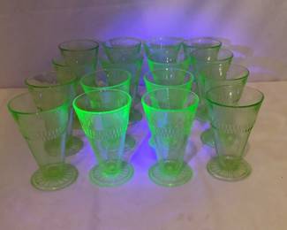 Uranium Iced Tea Glasses