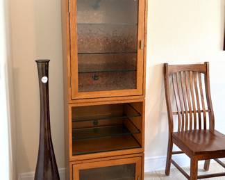 Pair of touch-light display cabinets