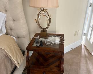 Pair Of Tables & Lamps