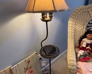 Lamp Table, Floral Wall Art