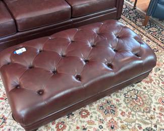 Leather Ottoman