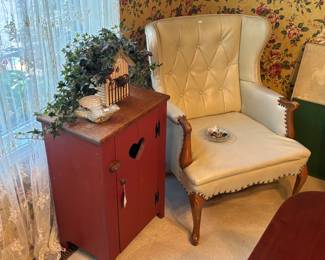 Rustic Wood Heart Cabinet