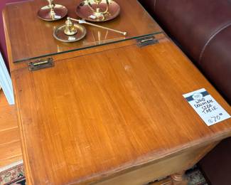 Wood Doughbox Side Table