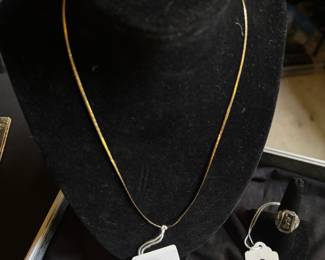 10k Terry Berry Ring (BL), 14k Necklace (BL)
