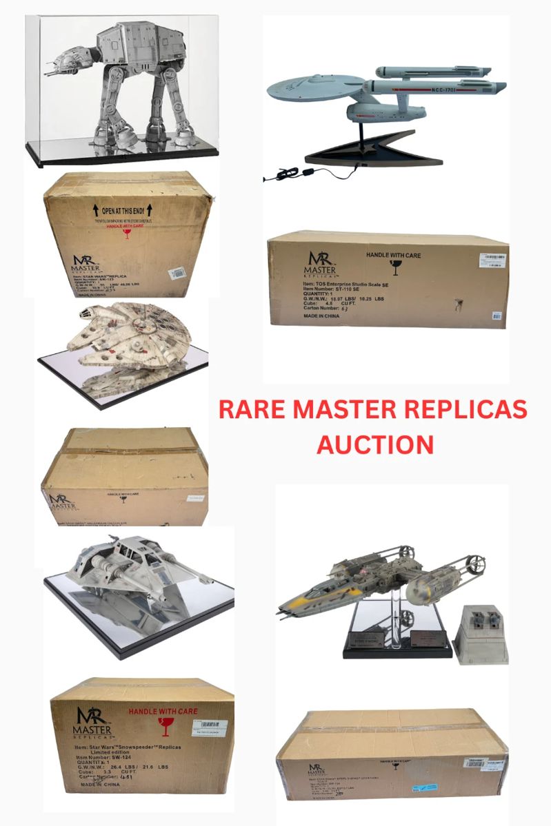 RARE Star Wars & Star Trek Master Replicas Entertainment Memorabilia