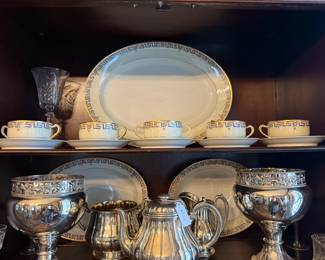 Item #226 Limoges China Set, Set of Seventy-Five Approx .