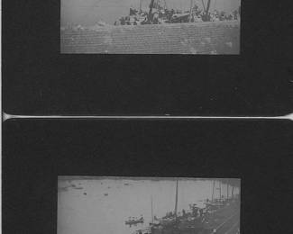 Item #285 US Lifesaving Service Demo Cabinet Card Photos, Elizabeth City c. 1905, Lot of Four