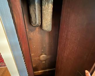 Item #48 Rob Beveridge Grandfather Clock, Great, 81.5" 19" 9.75"