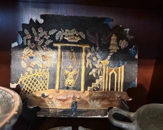 Item #234 Chinese Lacquer Panel c. 1900