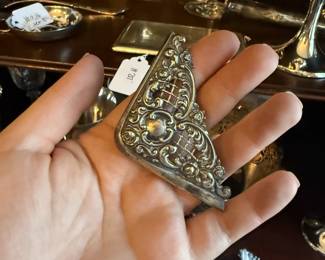 Item #218 1900 Sterling Silver Bookmark