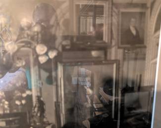 Item #104 Good Condition, Original Photo&Frame Photograph of the Office of Josephus Daniels, Secretary of the Navy under President Woodrow Wilson