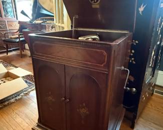 Item #1 Viva-Tonal Phonograph, Great Condition, H36" W19" D20"