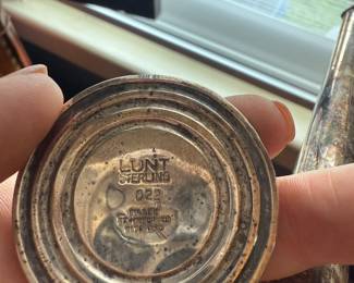 Item #219 Sterling Silver Trumpet Vase, Broken, Likely for Melting
