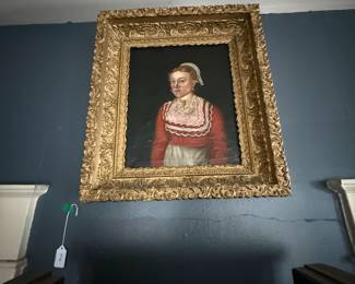 Item #58, Smaller Dutch Painting, 'Portrait of a Young Dutch Girl', 17th C, Aged Good Condition ,20" 18" 4"